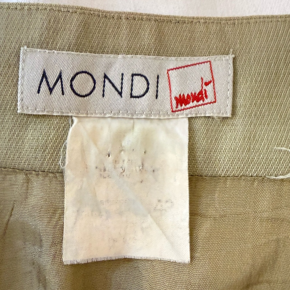 Mondi Olive Button-Front Pencil Skirt - Picture 3 of 4